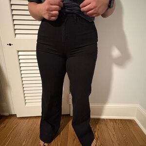 J. Crew High Rise Black Jeans